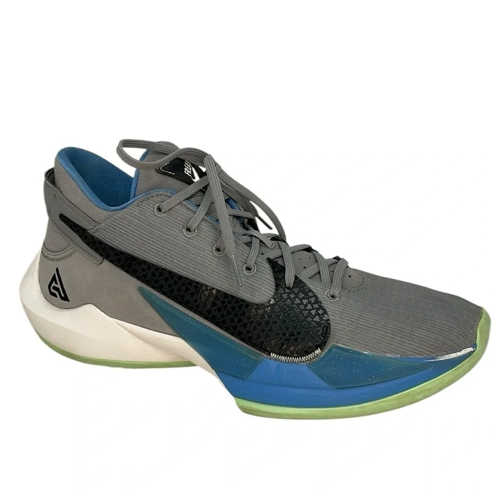 NIKE Shoes Freak 2 Air Zoom Men’s 12 Particle Grey CK5424 Running Sneakers